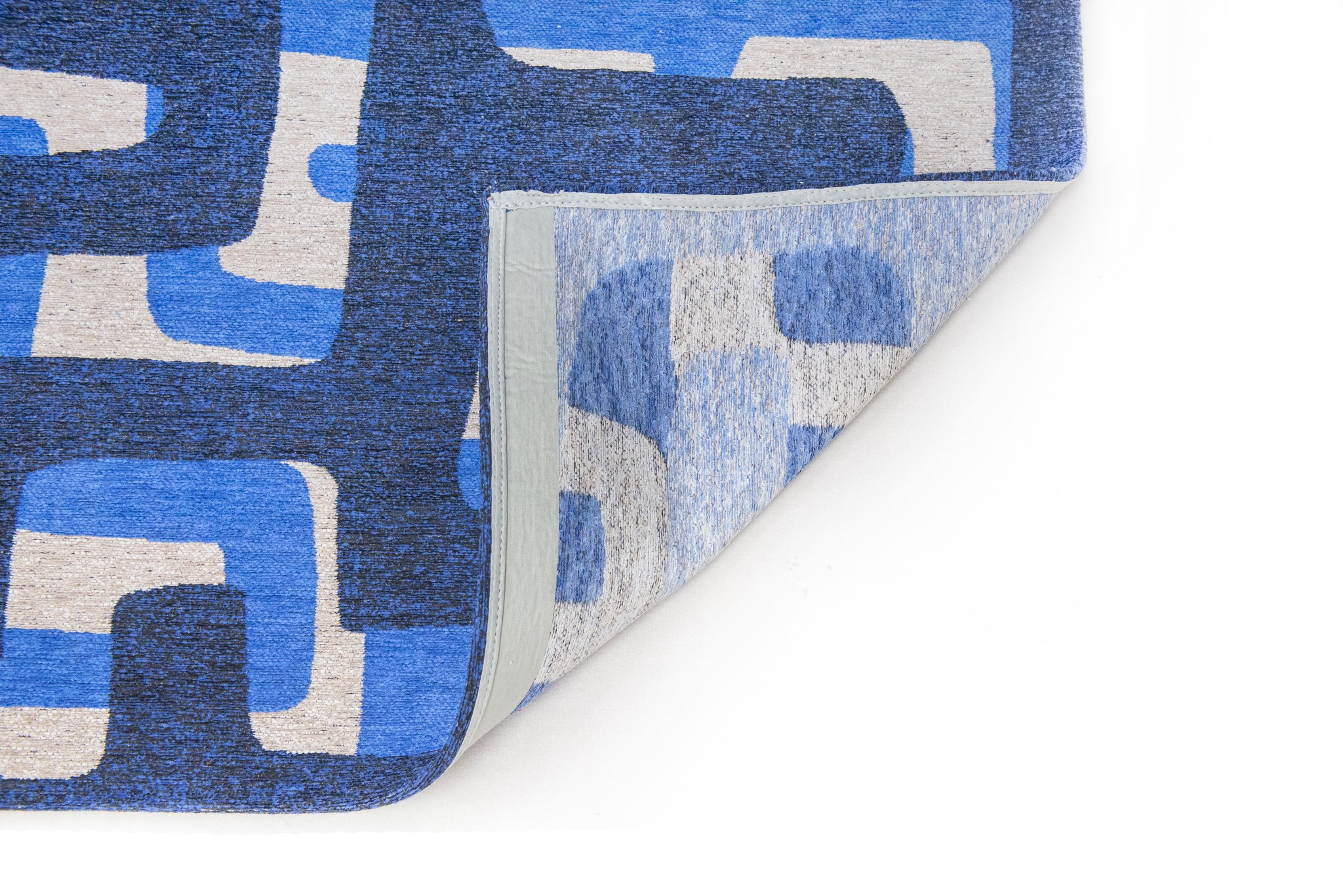 Ultramarine Modern Flatweave Rug | Size: 80 x 250 cm