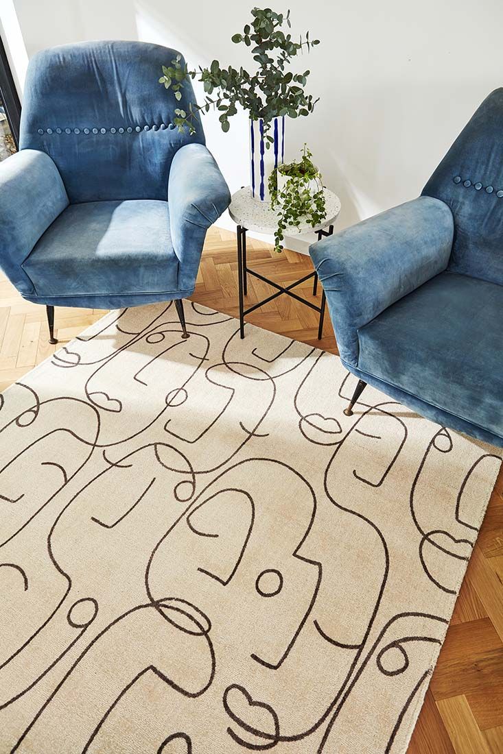 Charcoal Handwoven NZ Wool Rug