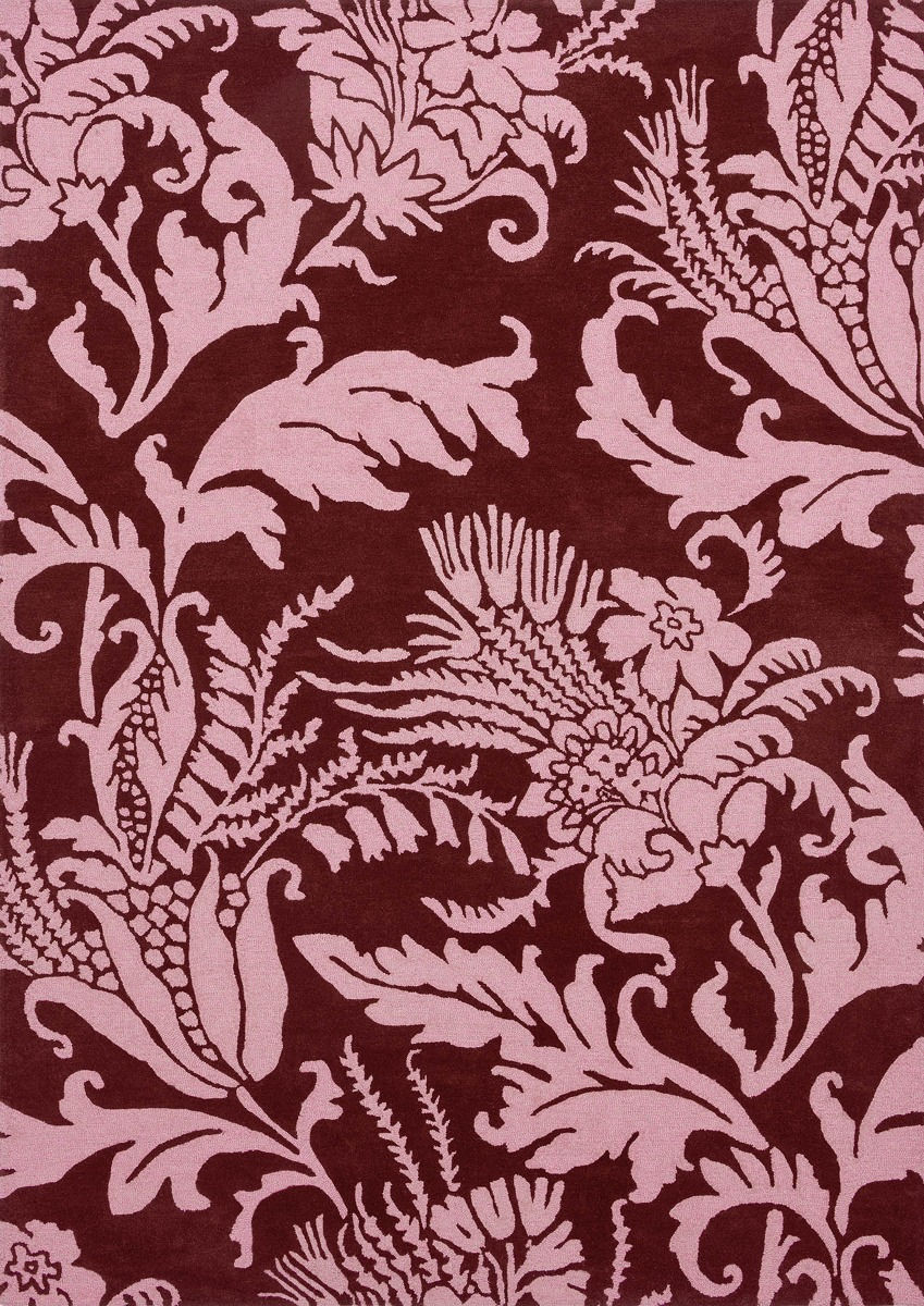 Baroque Pink Designer Rug | Size: 140 x 200 cm