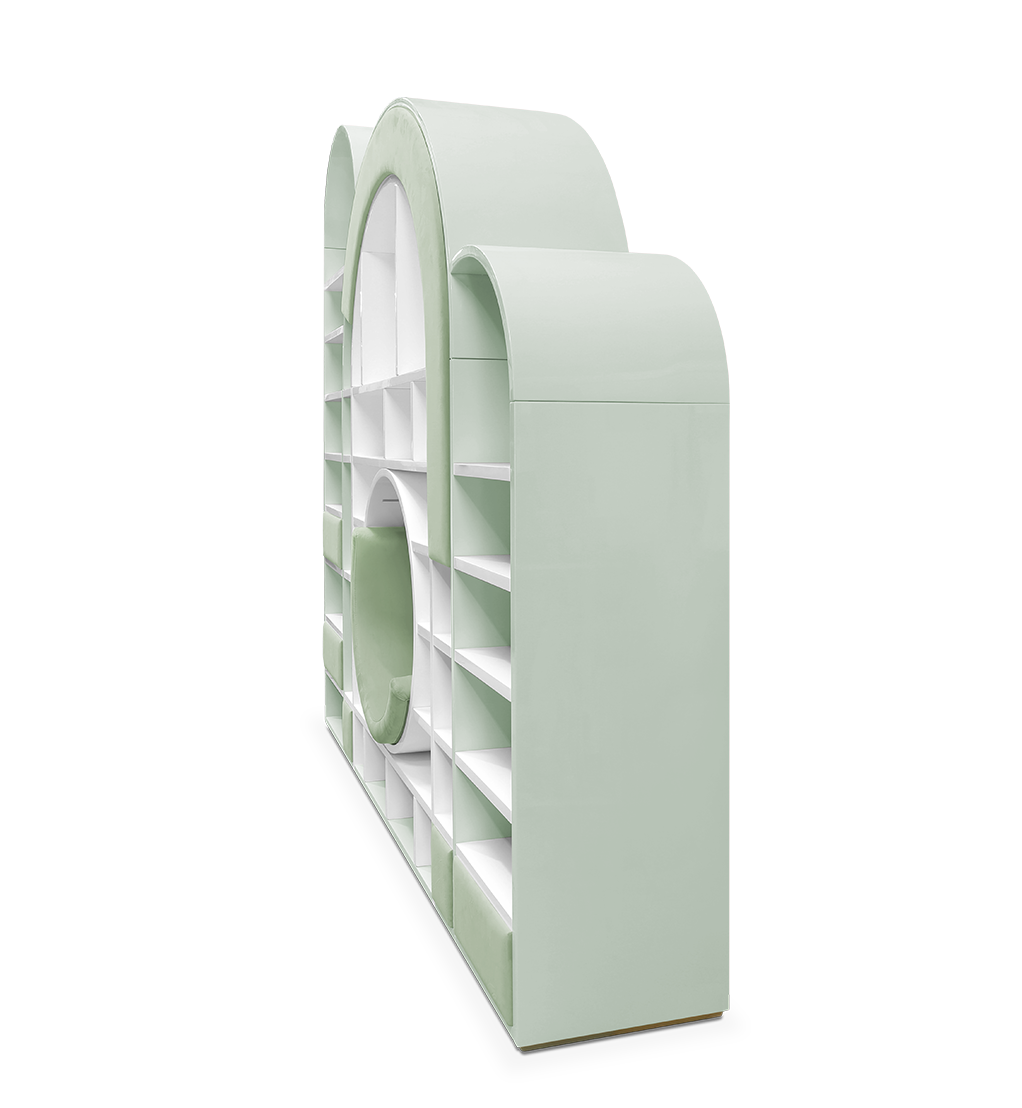 Bubble Gum Green Bookcase