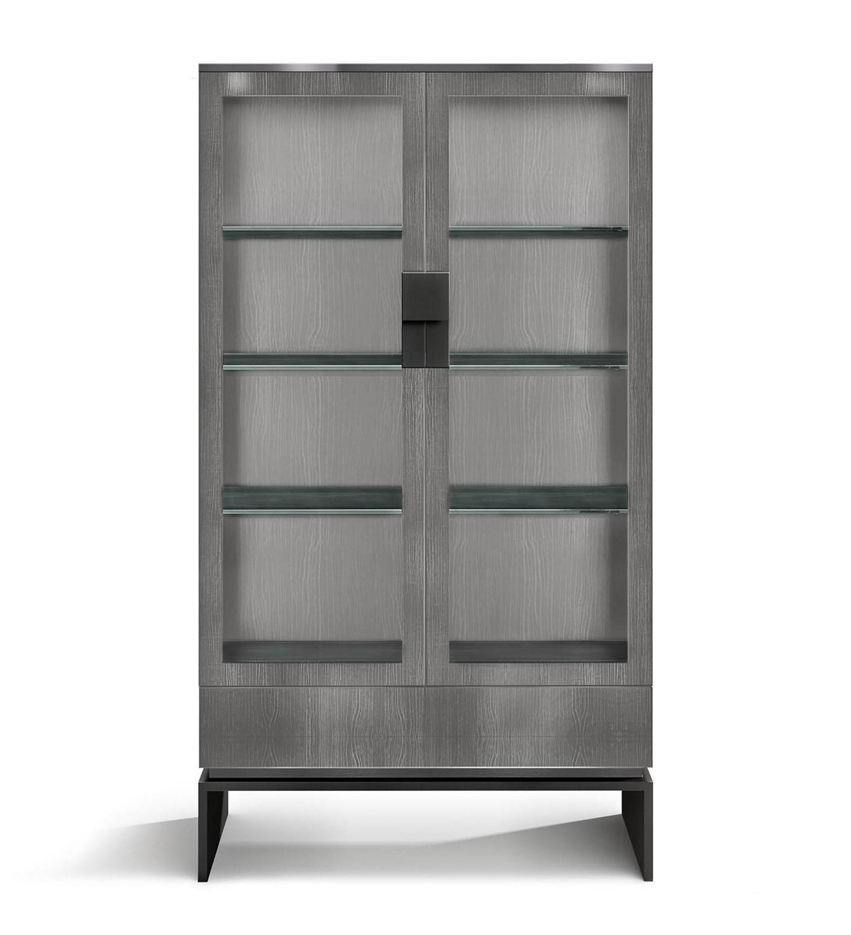 Vitrine with Storage Drawer