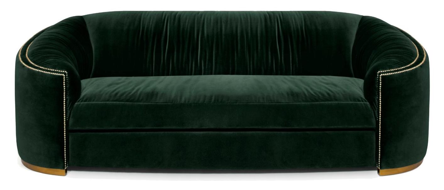 Premium Comfort Deep Green Curved Royal Sofa