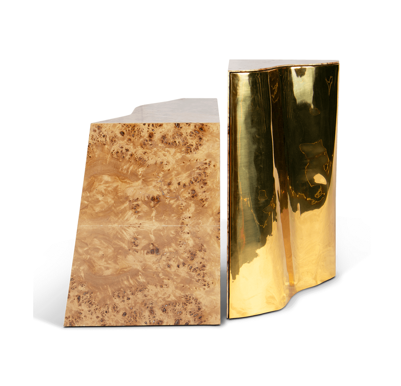 Fissure Poplar Designer Side Table