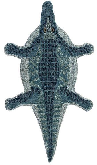 Alligator Green Hand-Tufted Rug 90 х 150 cm