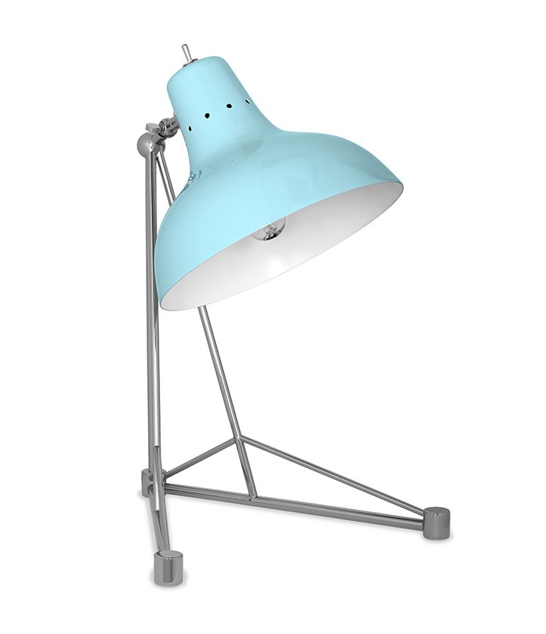 Celestia Blue Modern Desk Lamp