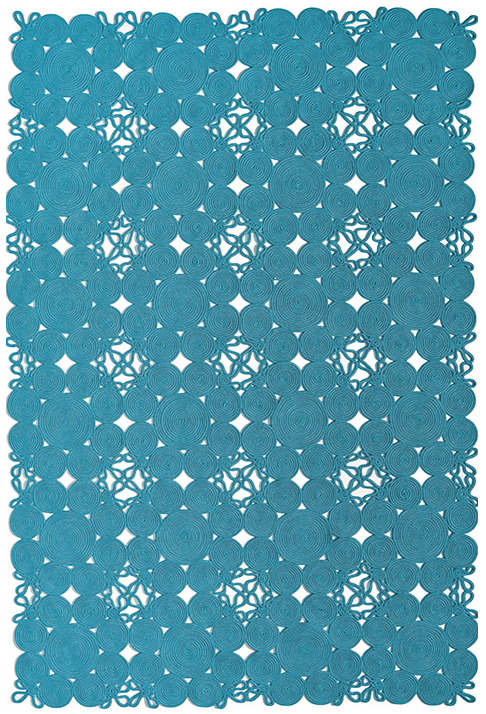 Rope Indoor / Outdoor Turquoise Premium Rug