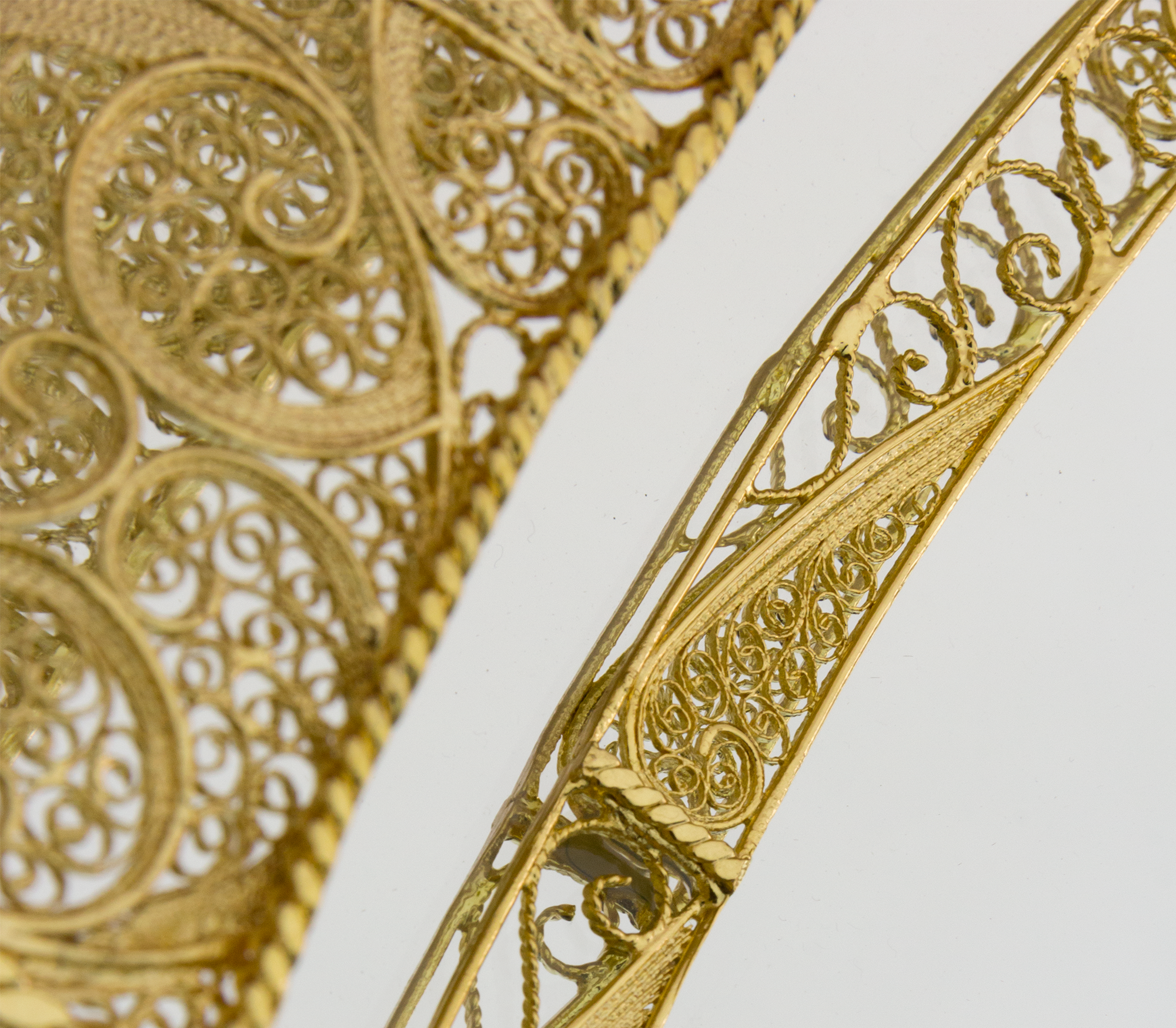 Crown Filigree Designer Mirror