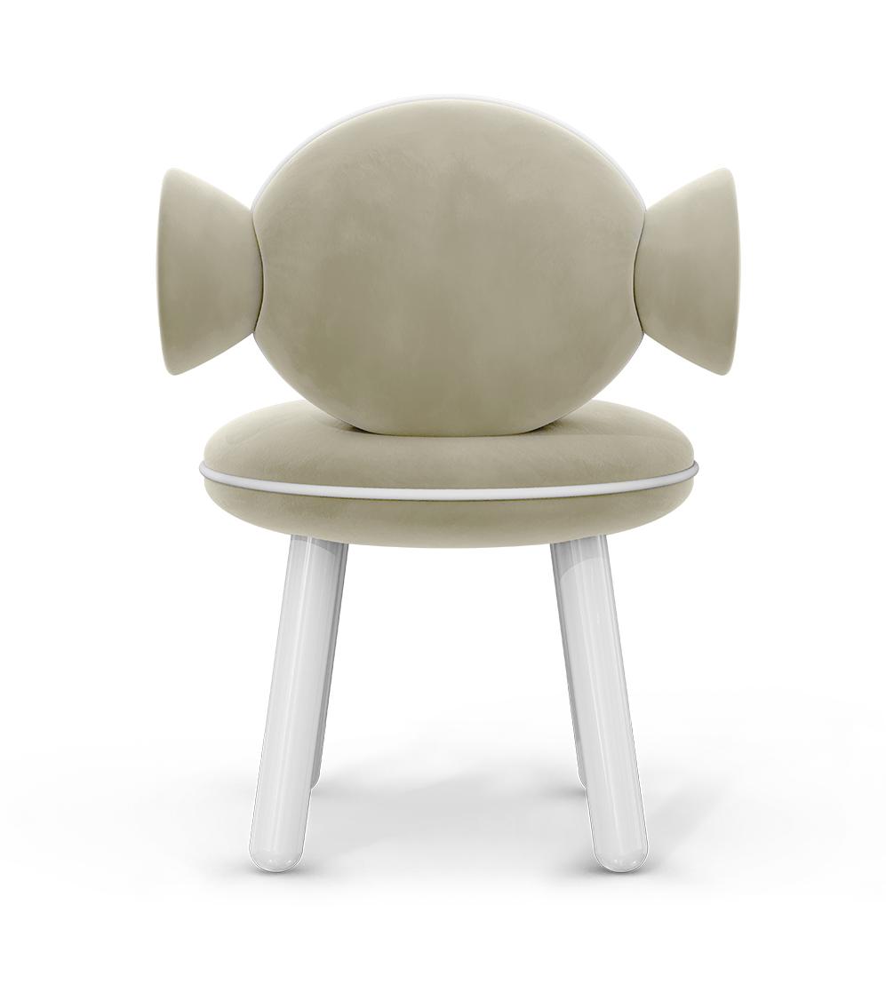 Lollipop Cream Cozy Kids Chair