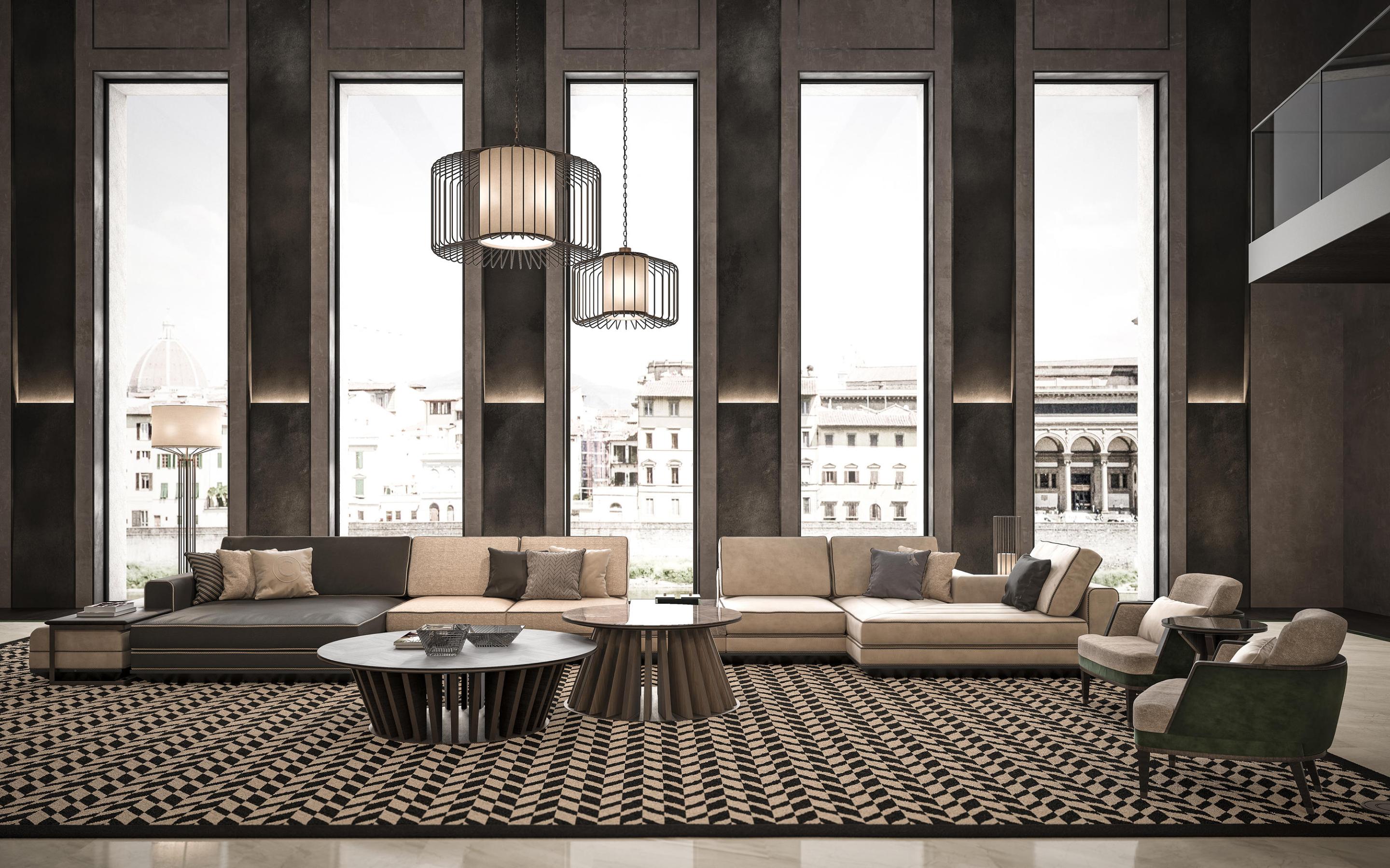 Coffee Table in Dark Brown
