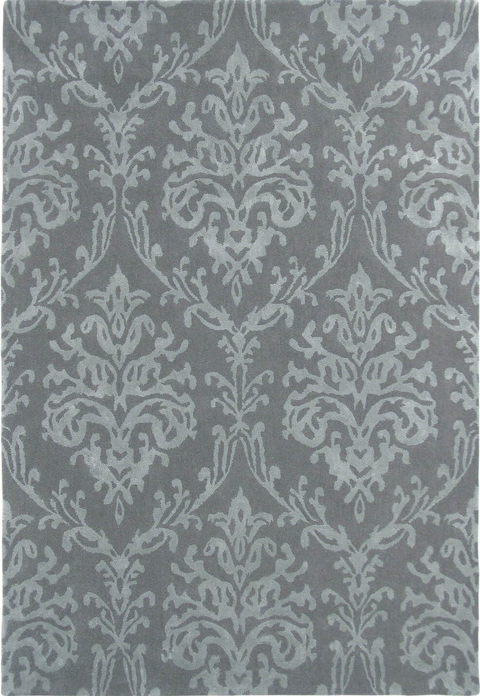 Riverside Damask Pewter 46705 Rug | Size: 200 x 280 cm