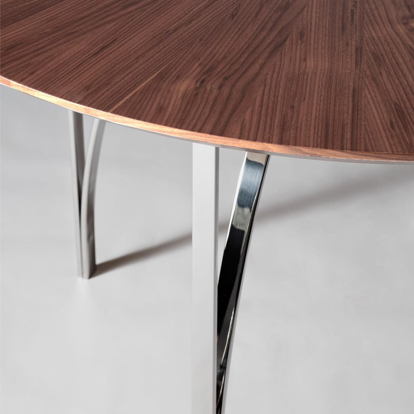 Walnut Round Dining Table