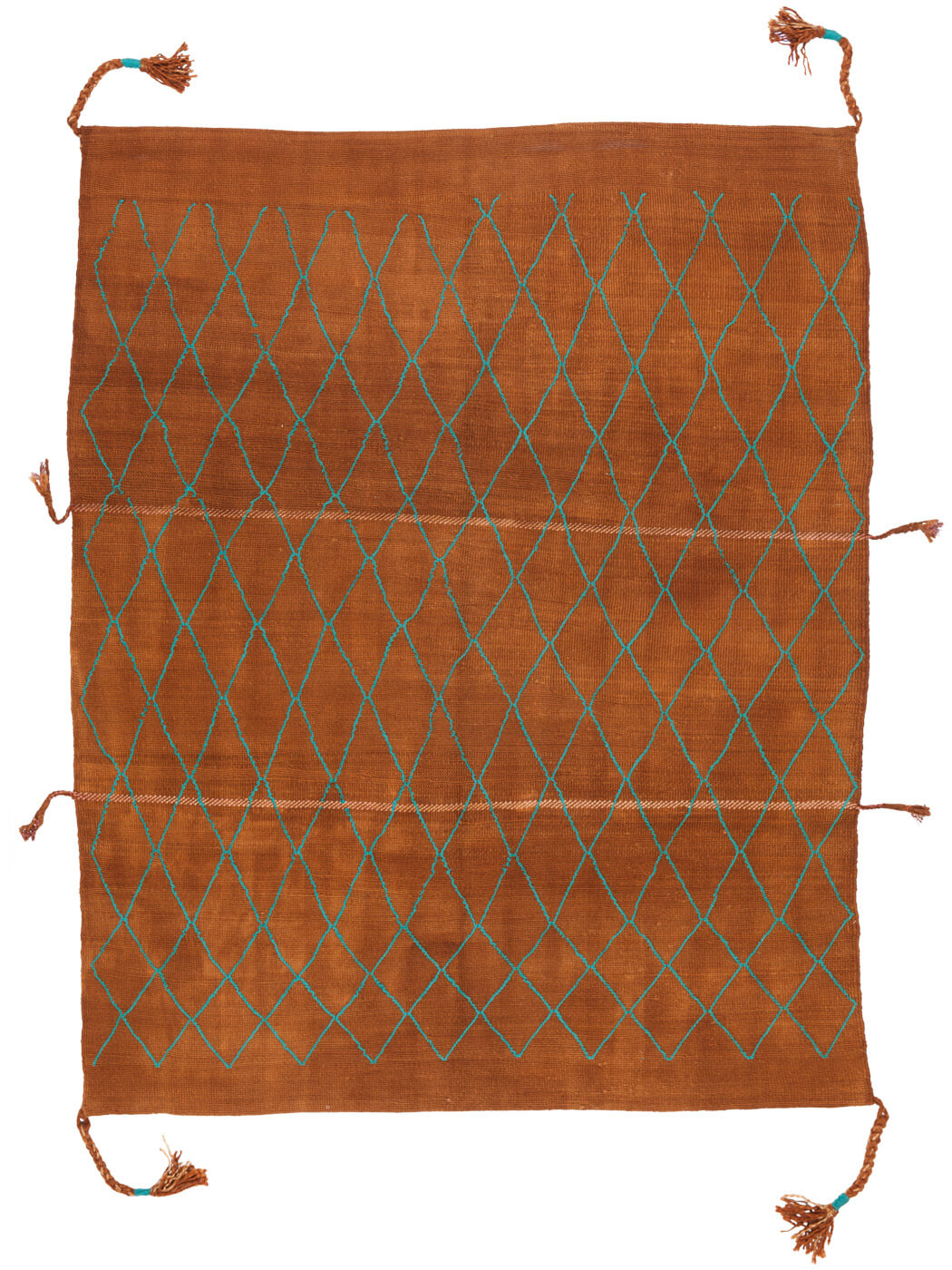 Tribal Brown / Orange Luxury Rug ☞ Size: 200 x 300 cm