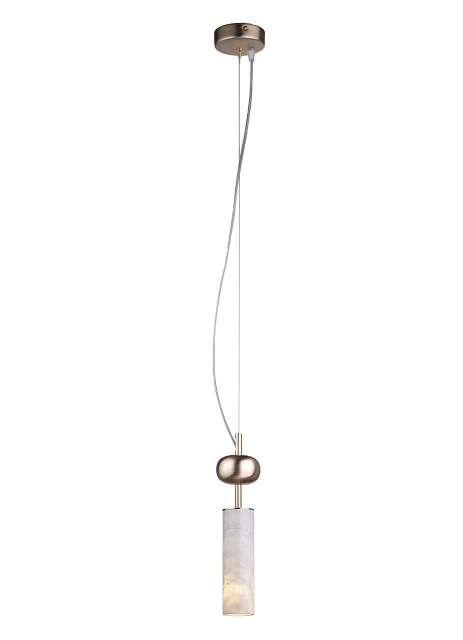Carrara Marble Soft Gold Pendant