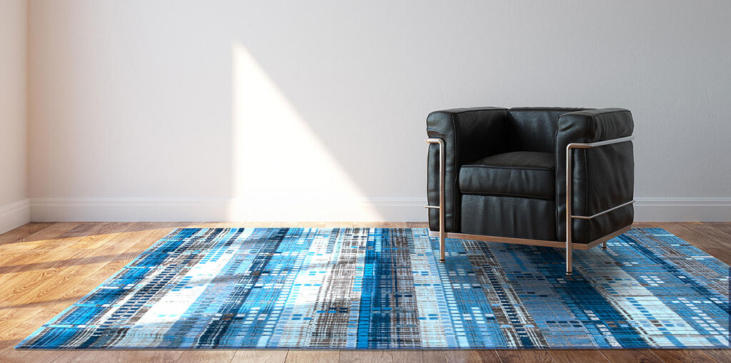 Blue Avenue Rug by Louis de Poortere