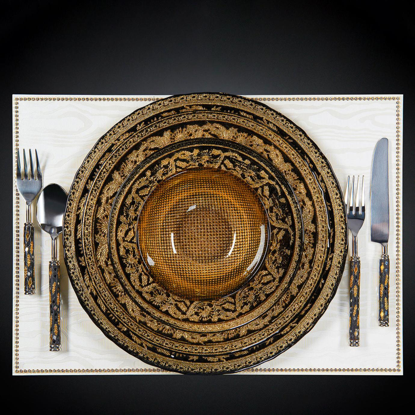 Black and Gold Classic Decorative Bowl
