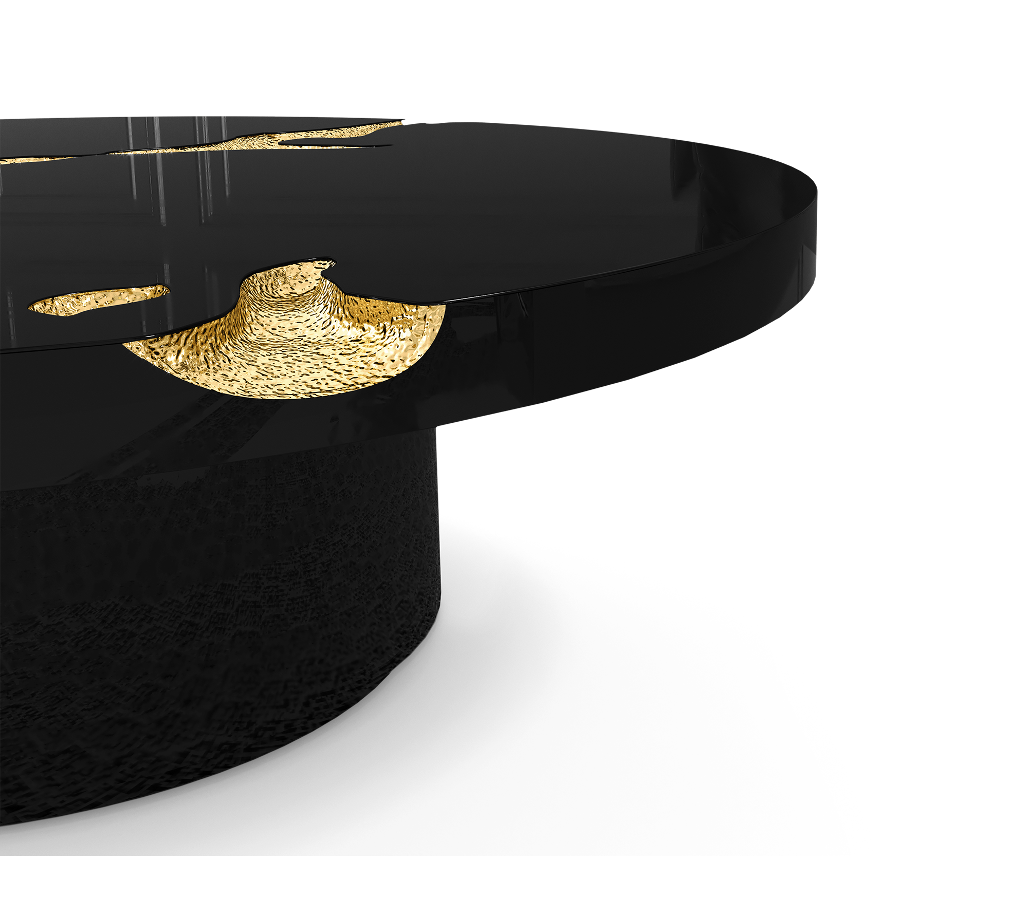 Black 3-Piece Coffee Table Set | Configuration: Big