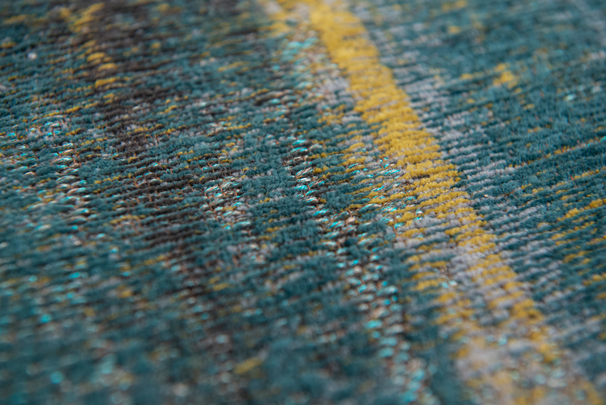 Modern Art Flatwoven Blue Rug
