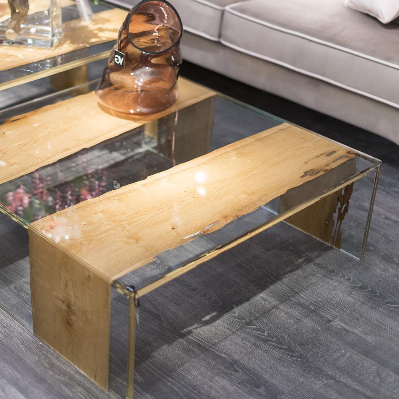 Venezia Handcrafted Glass Coffee Table