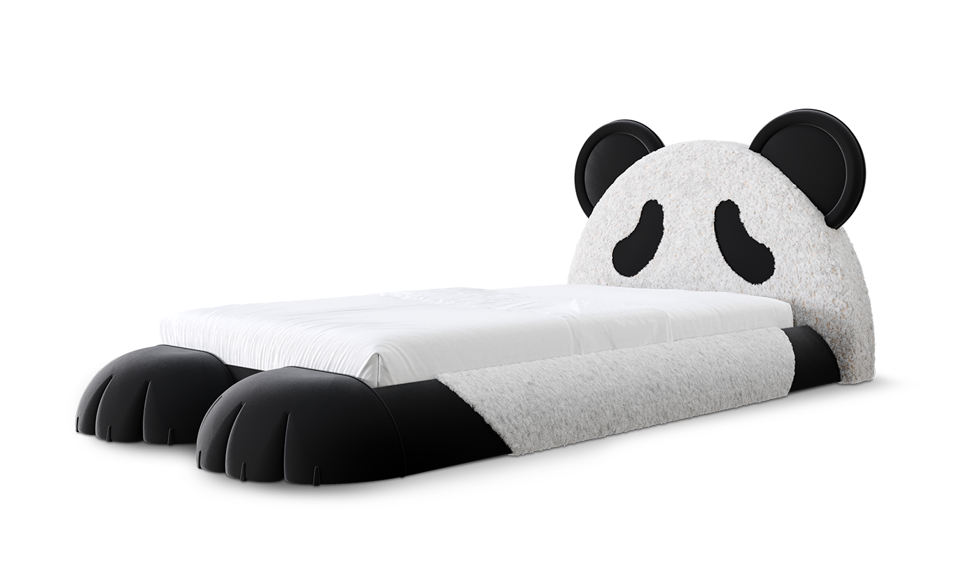 Panda Bed | Mattress Size: 90 x 190 cm