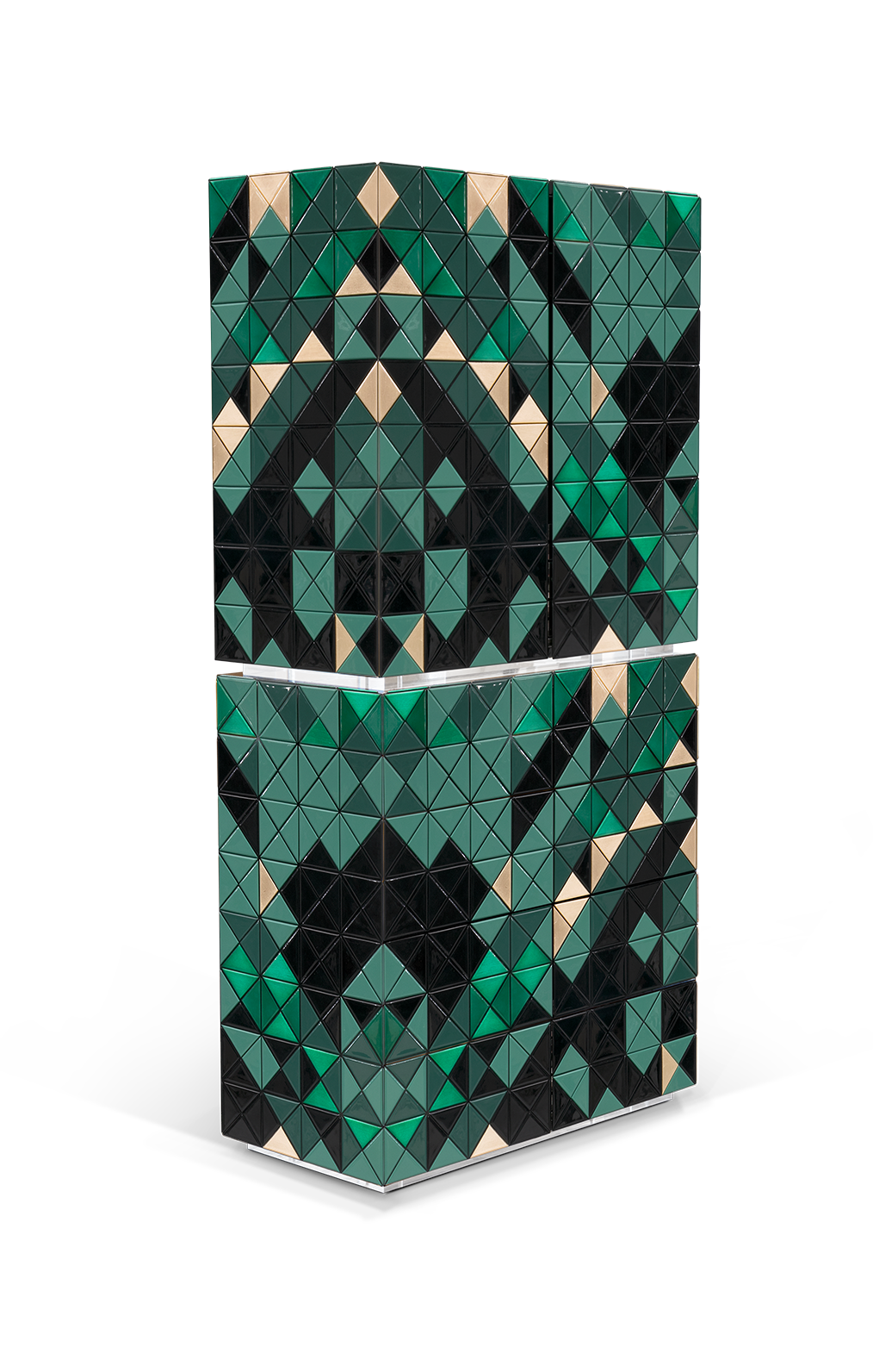 Mosaic II Green Designer Cabinet