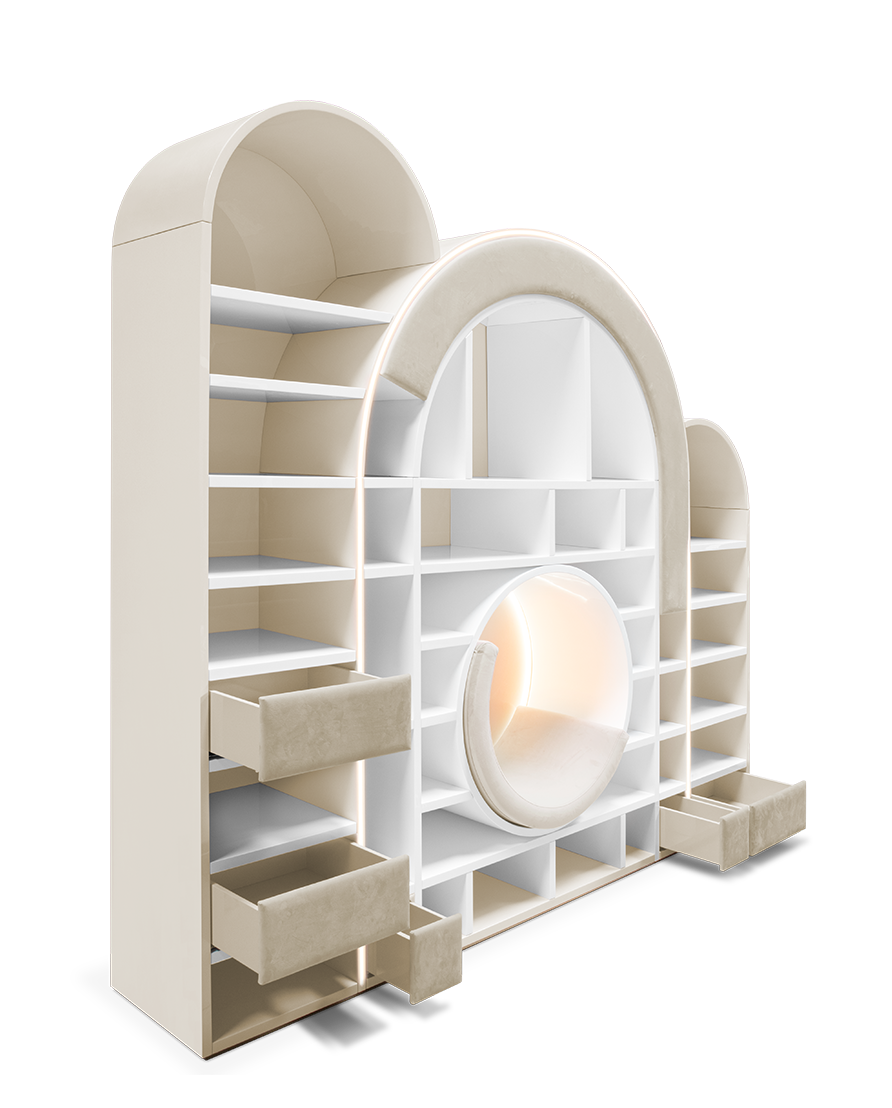 Bubble Gum Beige Bookcase