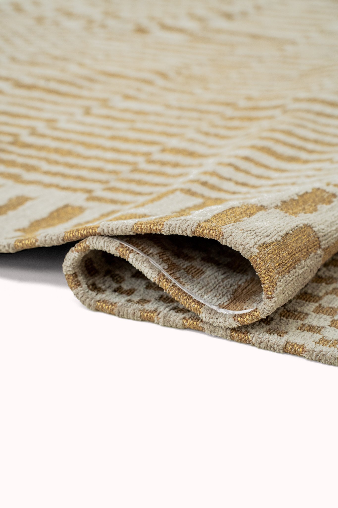 Golden Ochre Berber-Inspired Round Rug | Size: Ø 240 cm