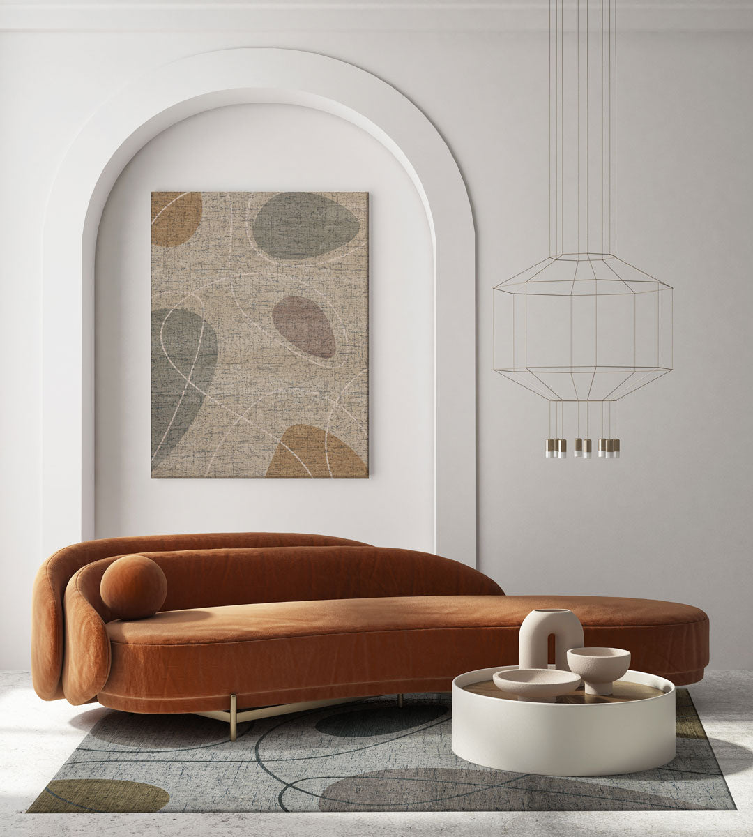 My Bubble Grey Beige Jacquard Belgian Rug | Size: 240 x 340 cm