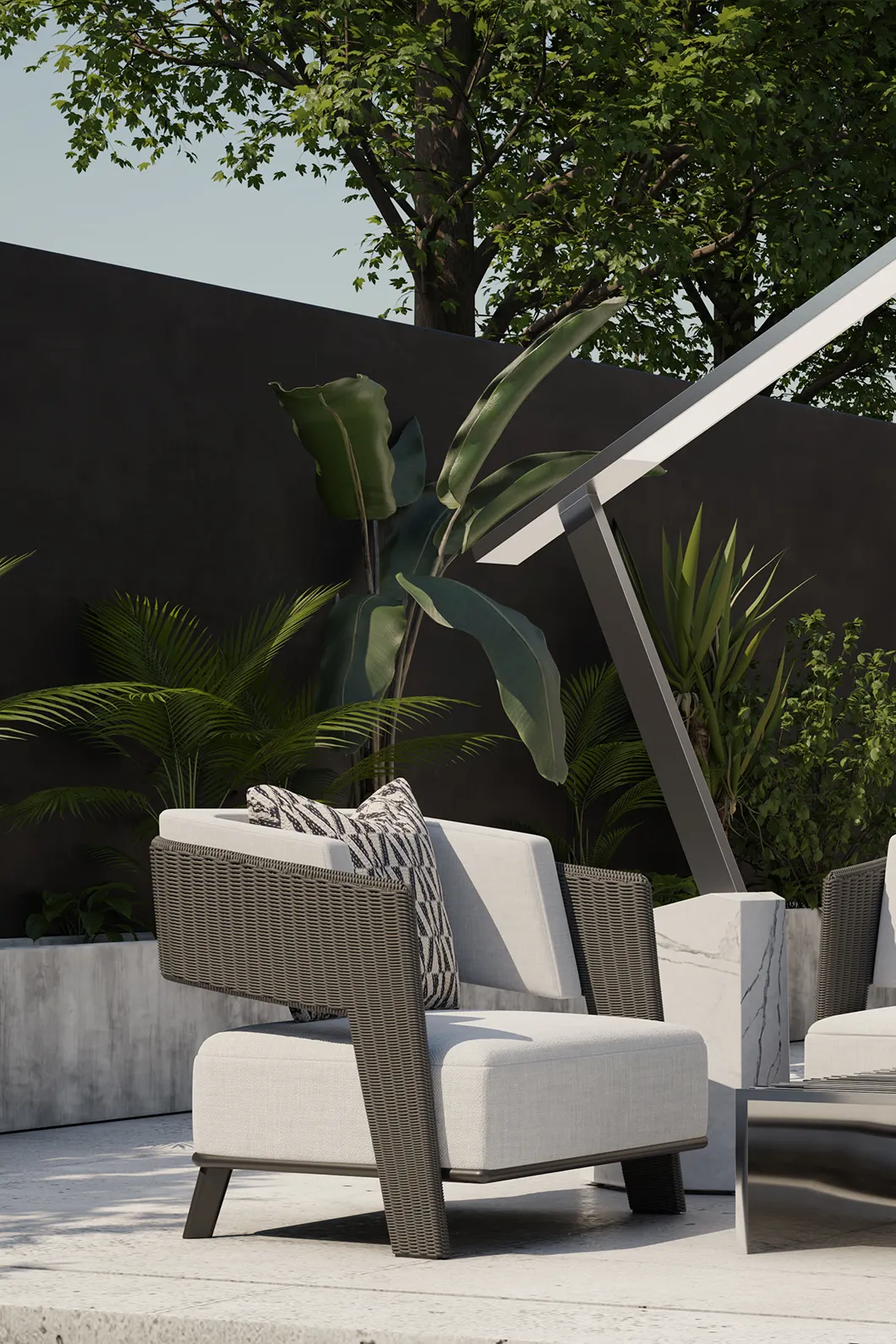 Diadem Grey Armchair - 4