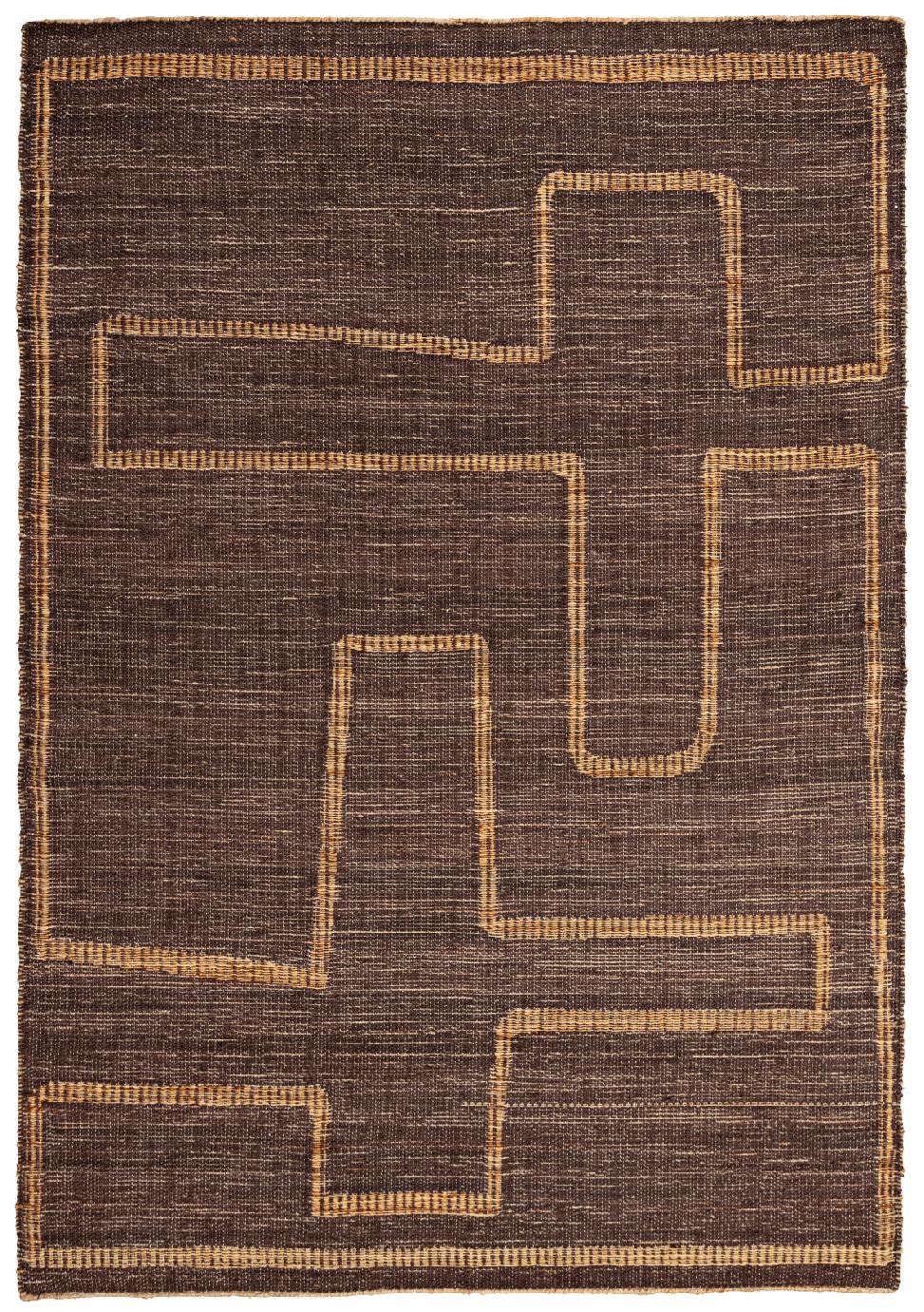 Aboya Dark Brown Hand-Woven Rug | Size: 250 x 300 cm