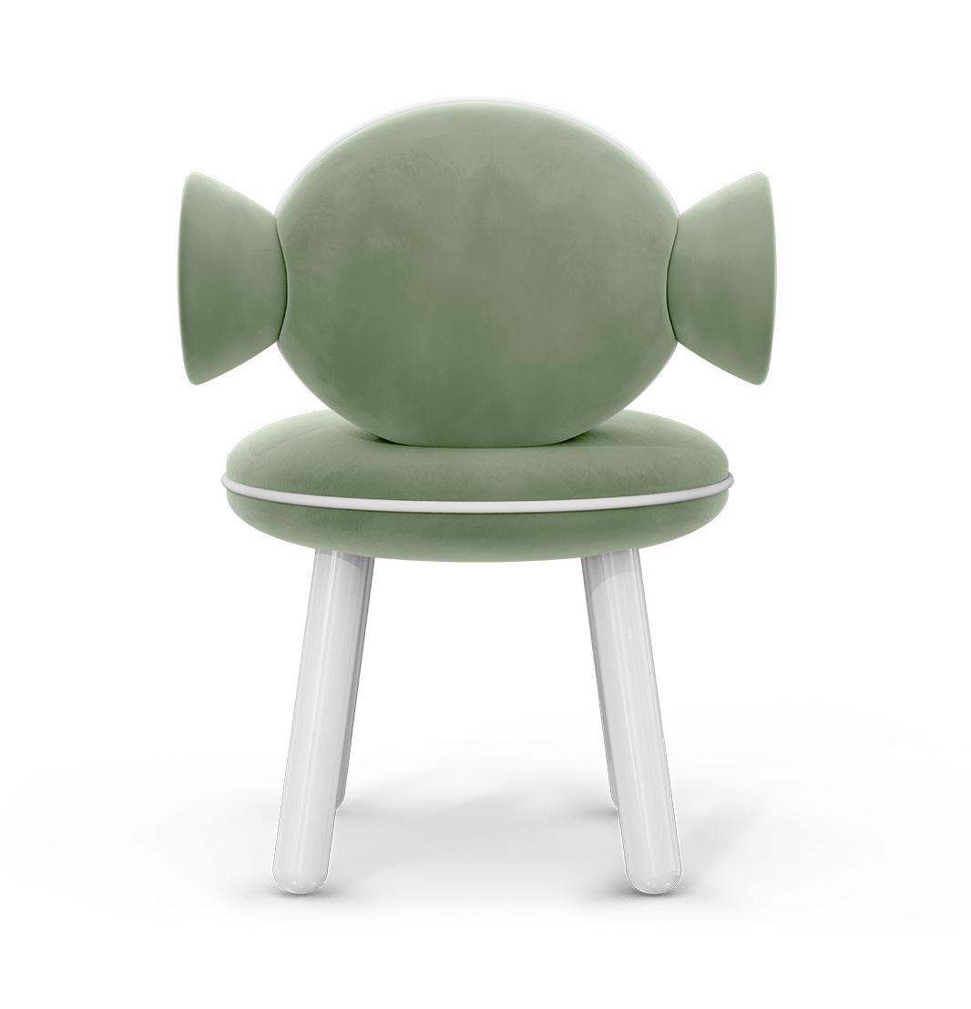 Lollipop Green Round Kids Chair