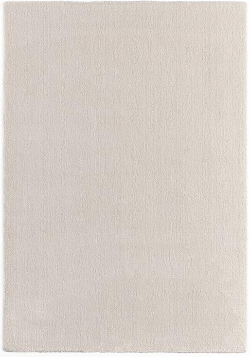 Plain Machine Washable Creme Rug