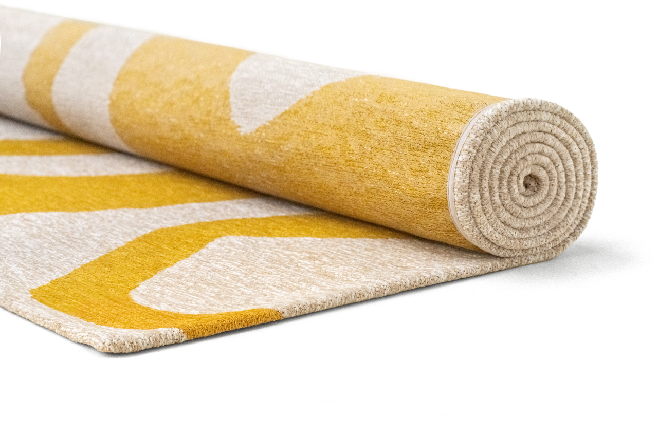 Ribonn Pure Yellow Wilton Rug