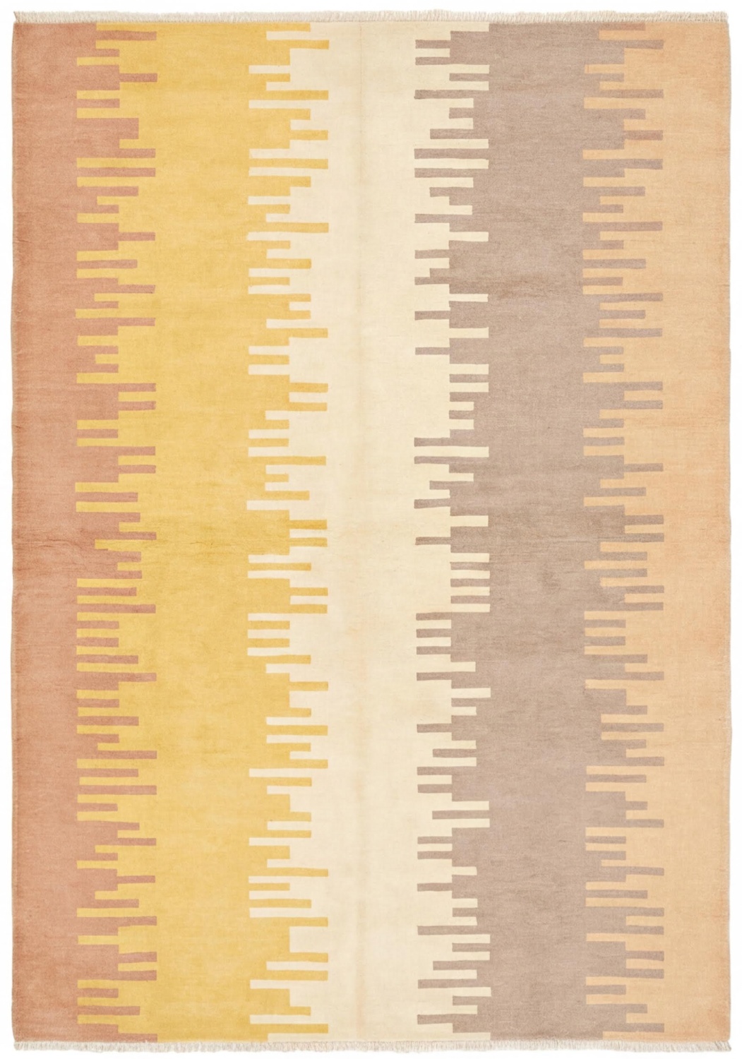 Solar Pulse Gold Artisan Rug