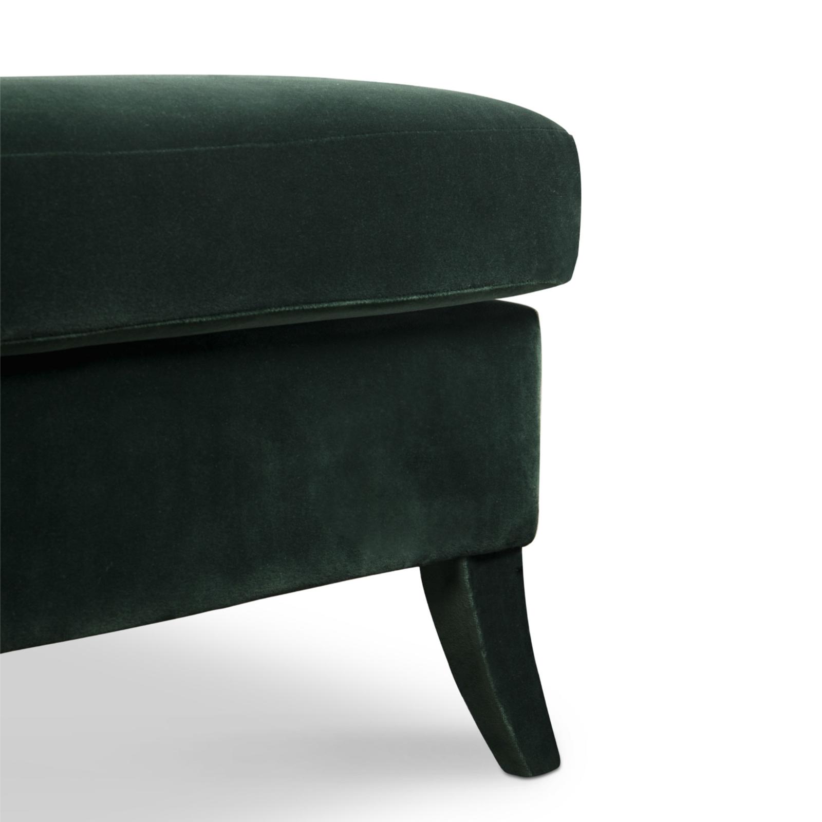 Plush Velvet Grande Chaise Longue