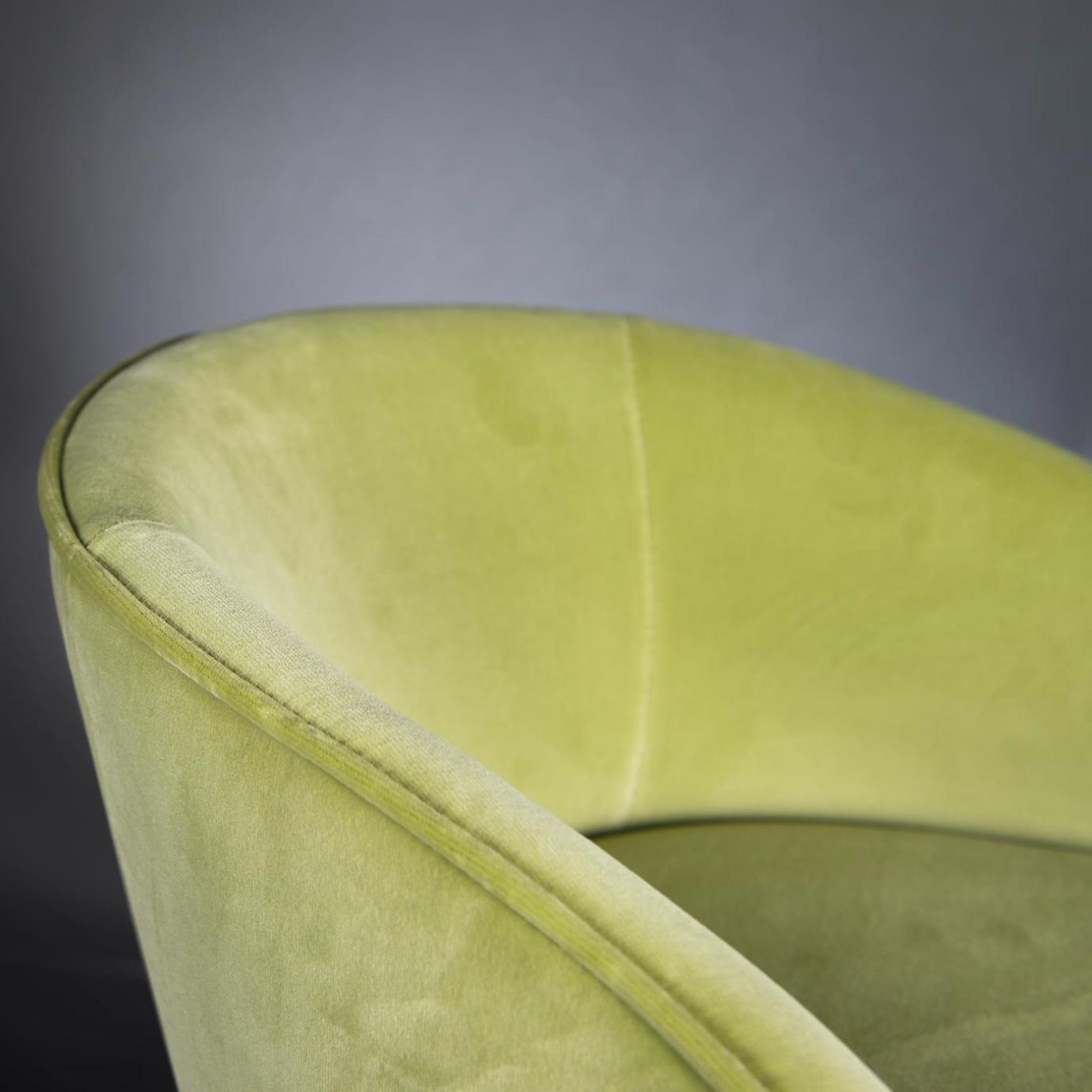 Louise Green Upholstered Bar Stool