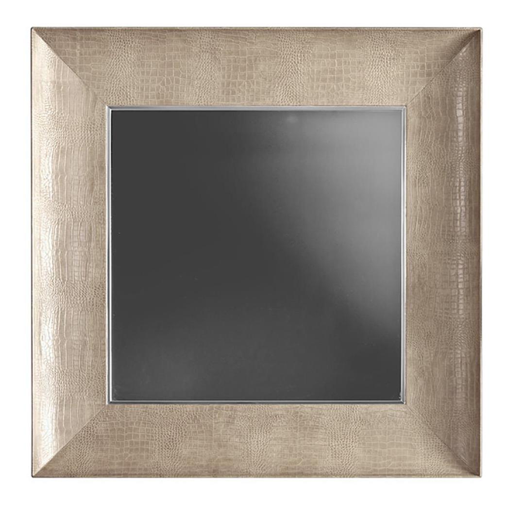 Luxe Leather-Encased Wall Mirror