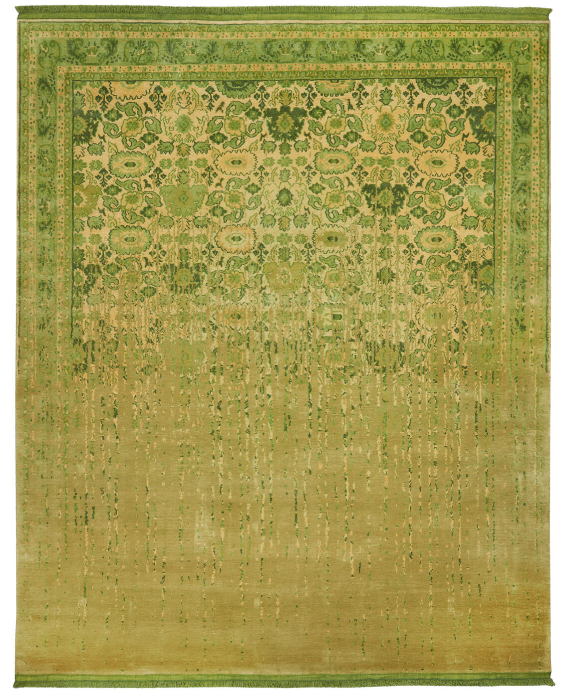 Bidjar Hand-woven Green Luxurious Rug