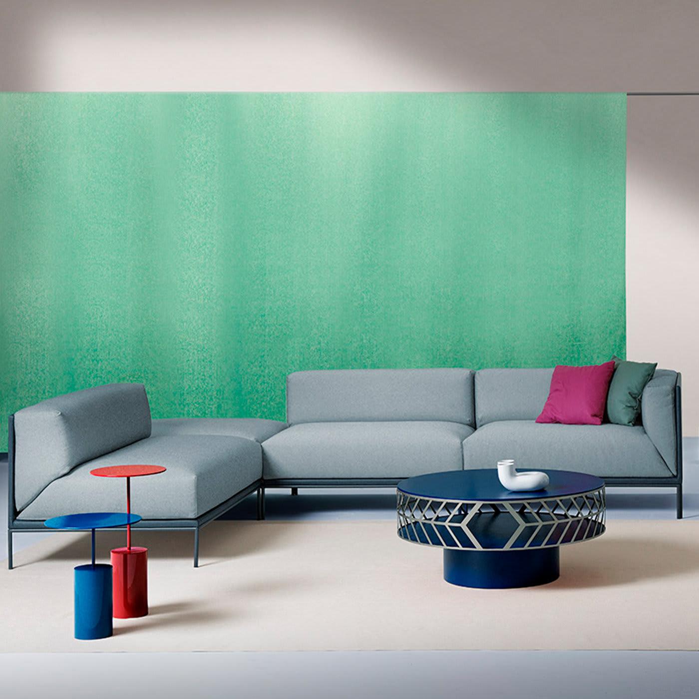 Lok Blue Modernist Italian Coffee Table