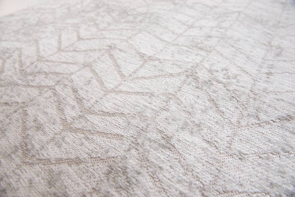 White Textured Round Rug | Size: Ø 140 cm