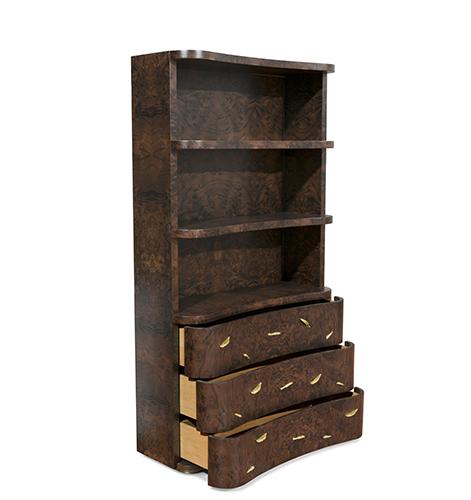 Designer Wood Open Bookcase