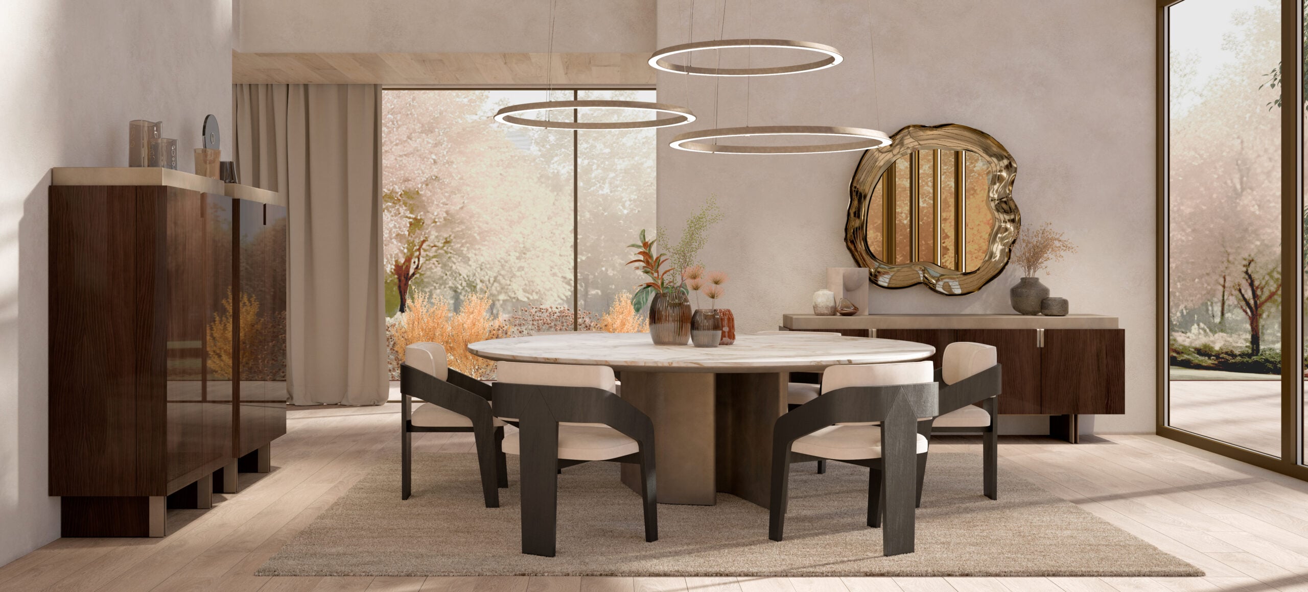 New Mood Italian Round Dining Table