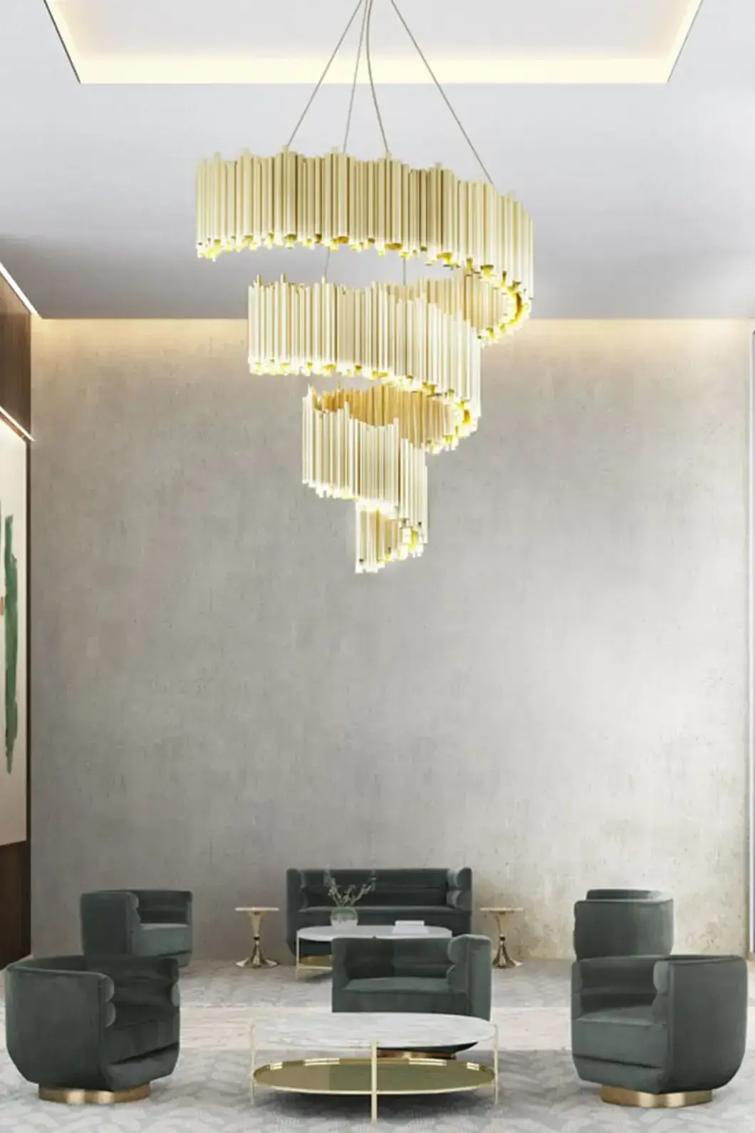 Accord Spiral Chandelier