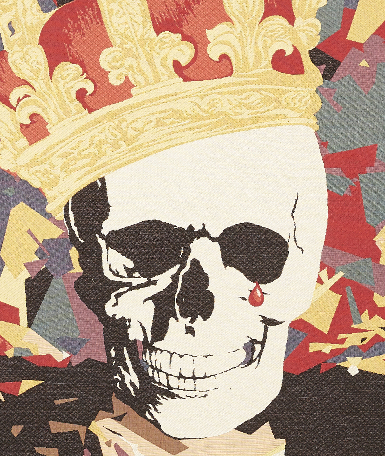 Skeleton Rider Handwoven Tapestry