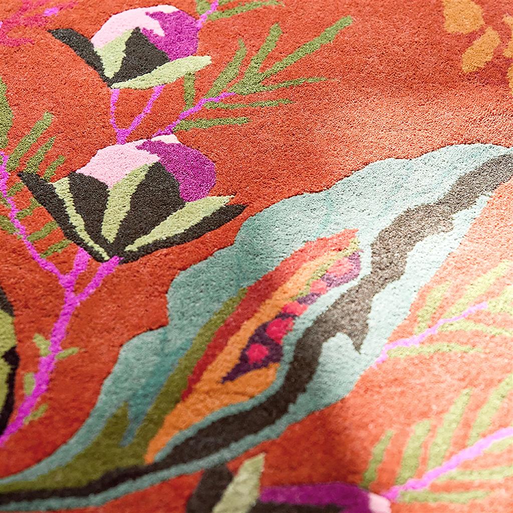 Garden Floral Amber/Lime Rug | Size: 170 x 240 cm