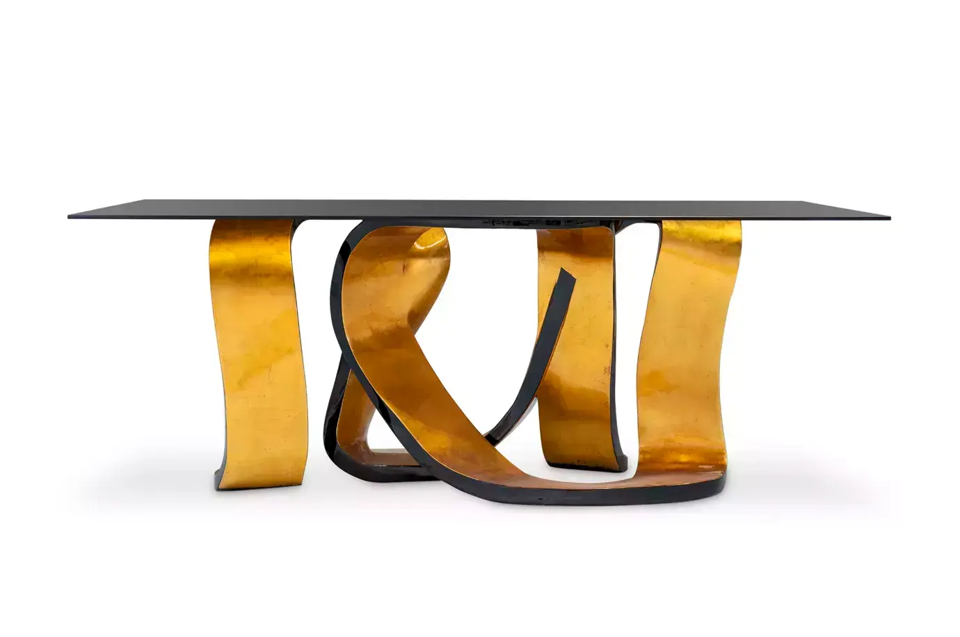 Ribbon Gold Leaf Table