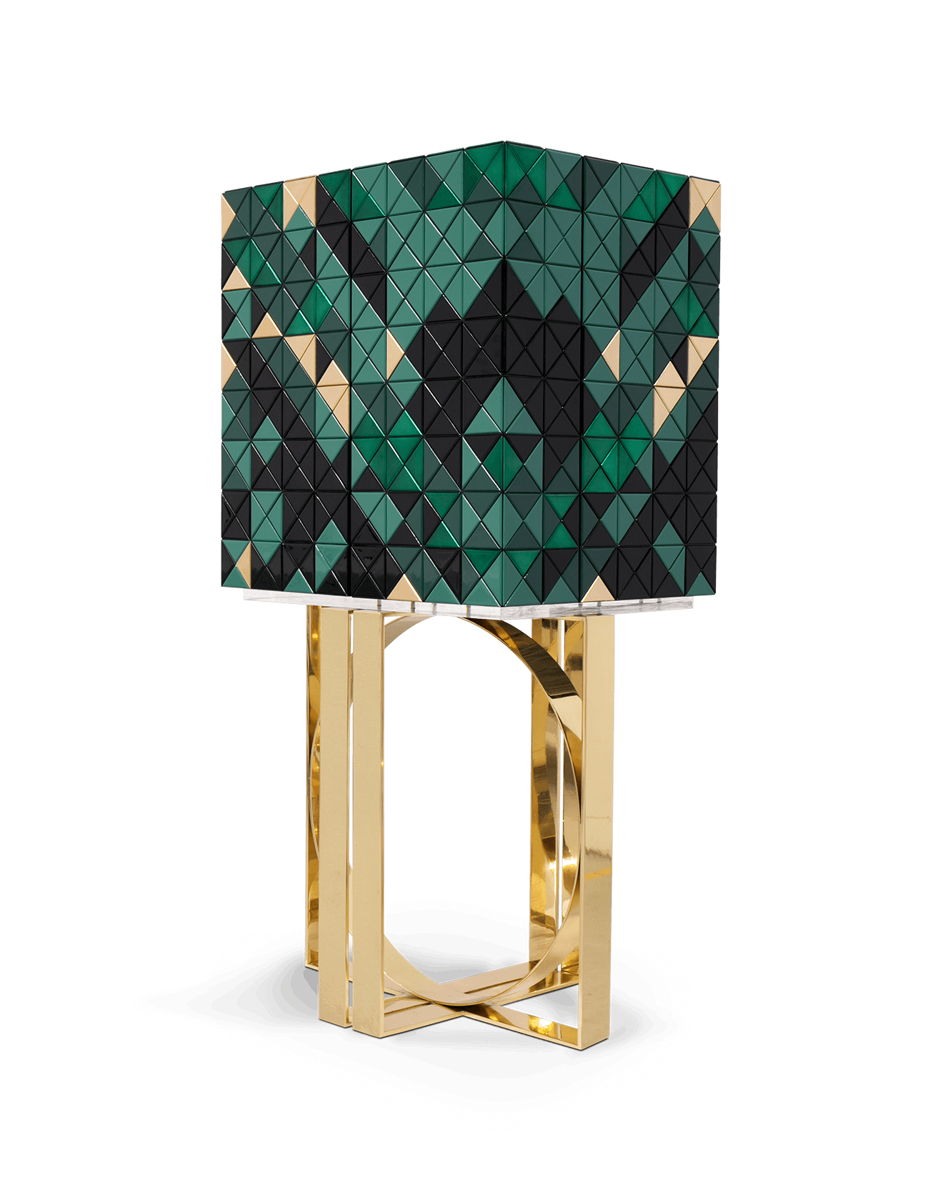 Mosaic Green Artisanal Cabinet