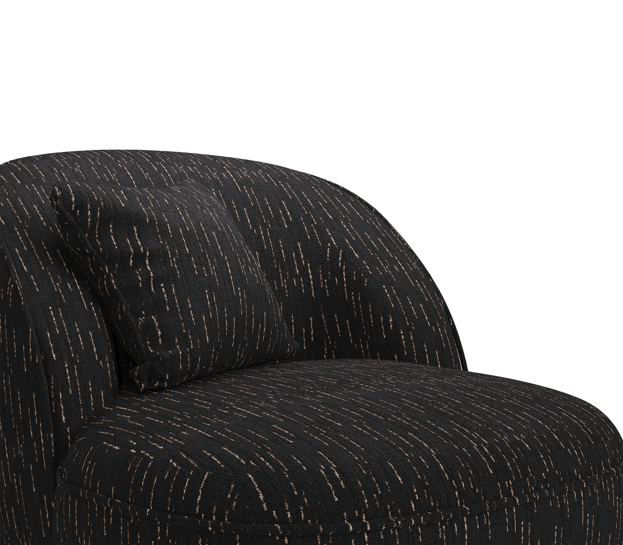 Angora II Black Designer Armchair