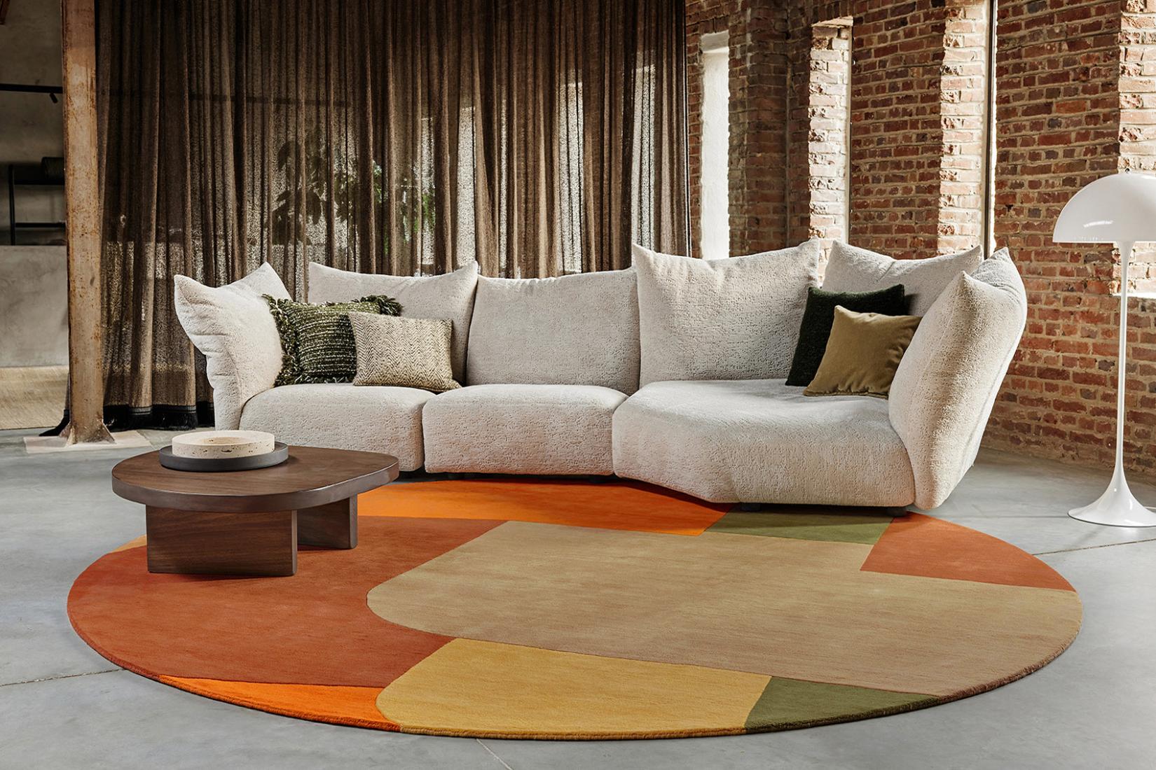 Blueprint Circular Designer Rug | Size: Ø 350 cm
