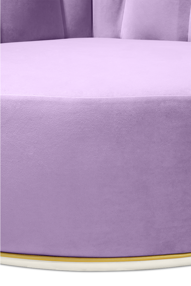 Fluffy Cloud Purple Sofa