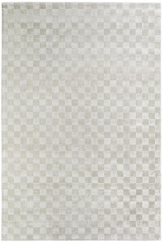 Tencel Silver Hand-Woven Rug ☞ Size: 170 x 240 cm